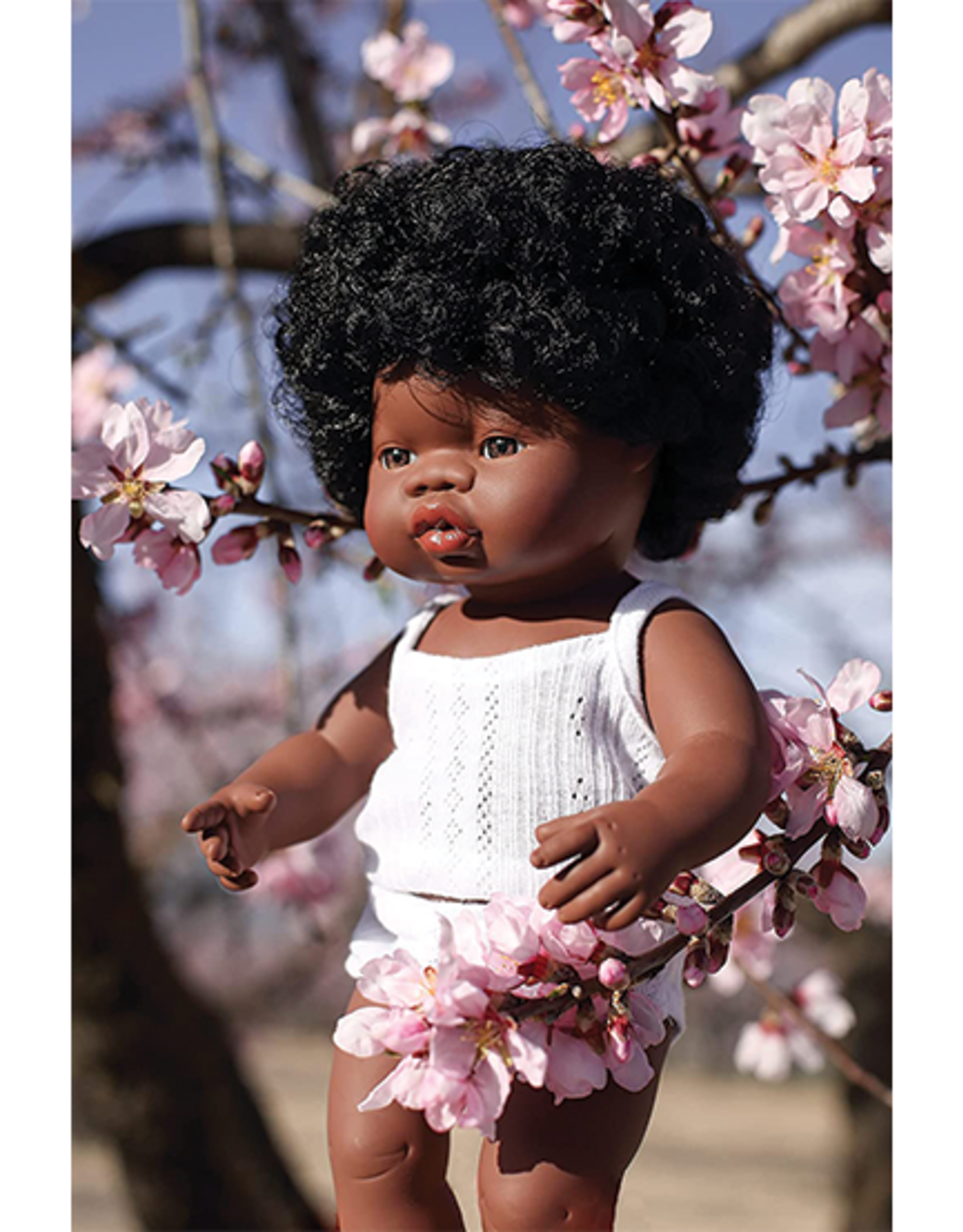 Miniland Baby Doll, African American Girl 15"