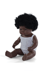 Miniland Baby Doll, African American Girl 15"