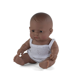 Miniland Newborn Baby Doll, Hispanic Girl  8-1/4"