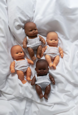 Miniland Newborn Baby Doll, Hispanic Girl  8-1/4"