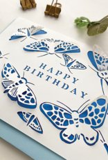 "Butterfly" Happy Birthday Card, 3D Papercut