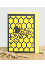 Honeybee Blank Card, 3D Papercut