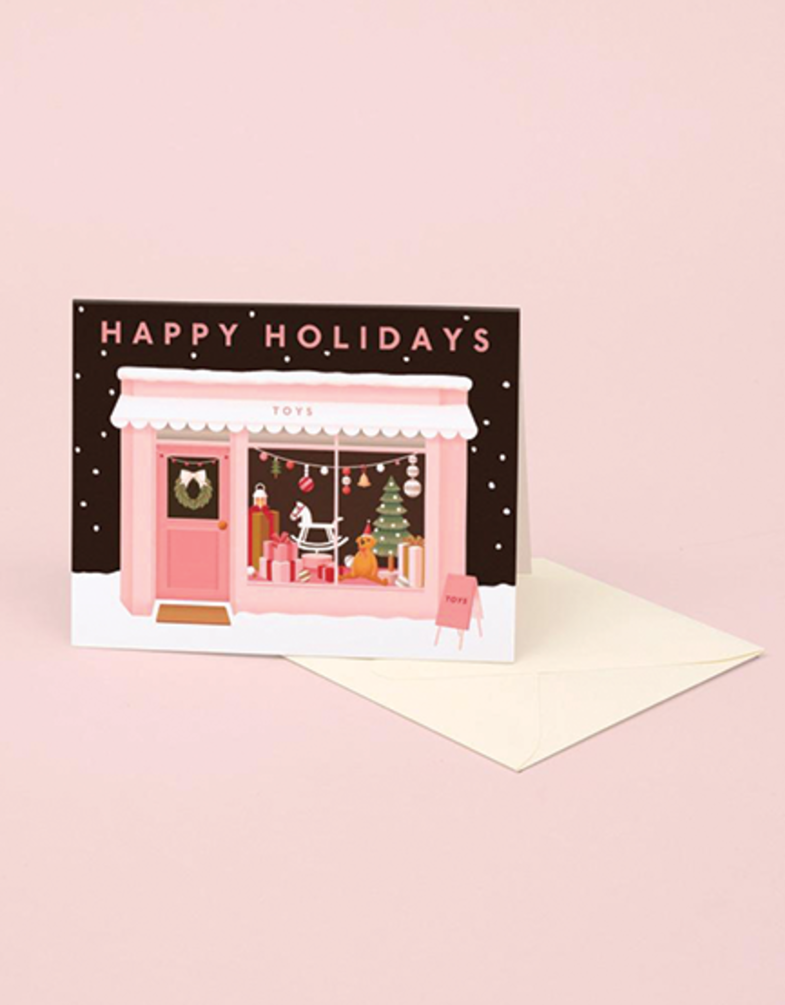 "Happy Holidays" Toy Shop Card