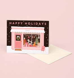 "Happy Holidays" Toy Shop Card