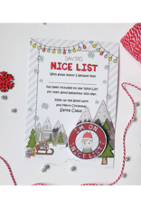 Flossy Teacake Santa's "Nice List" Badge Pin and Certificate