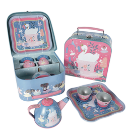 Enchanted Tea Set, 7 Piece Tin Set