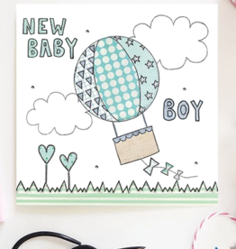 Flossy Teacake New Baby Boy Card