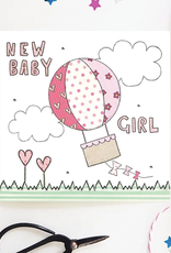 Flossy Teacake New Baby Girl Card