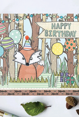 Flossy Teacake Fox Woodland Birthday Card