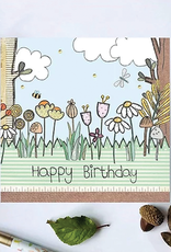 Flossy Teacake Woodland Flower Birthday Card