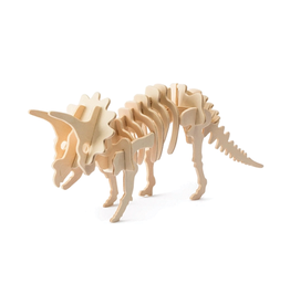 3D Wooden Puzzle:  Triceratops