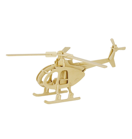 3D Wooden Puzzle: Helicopter