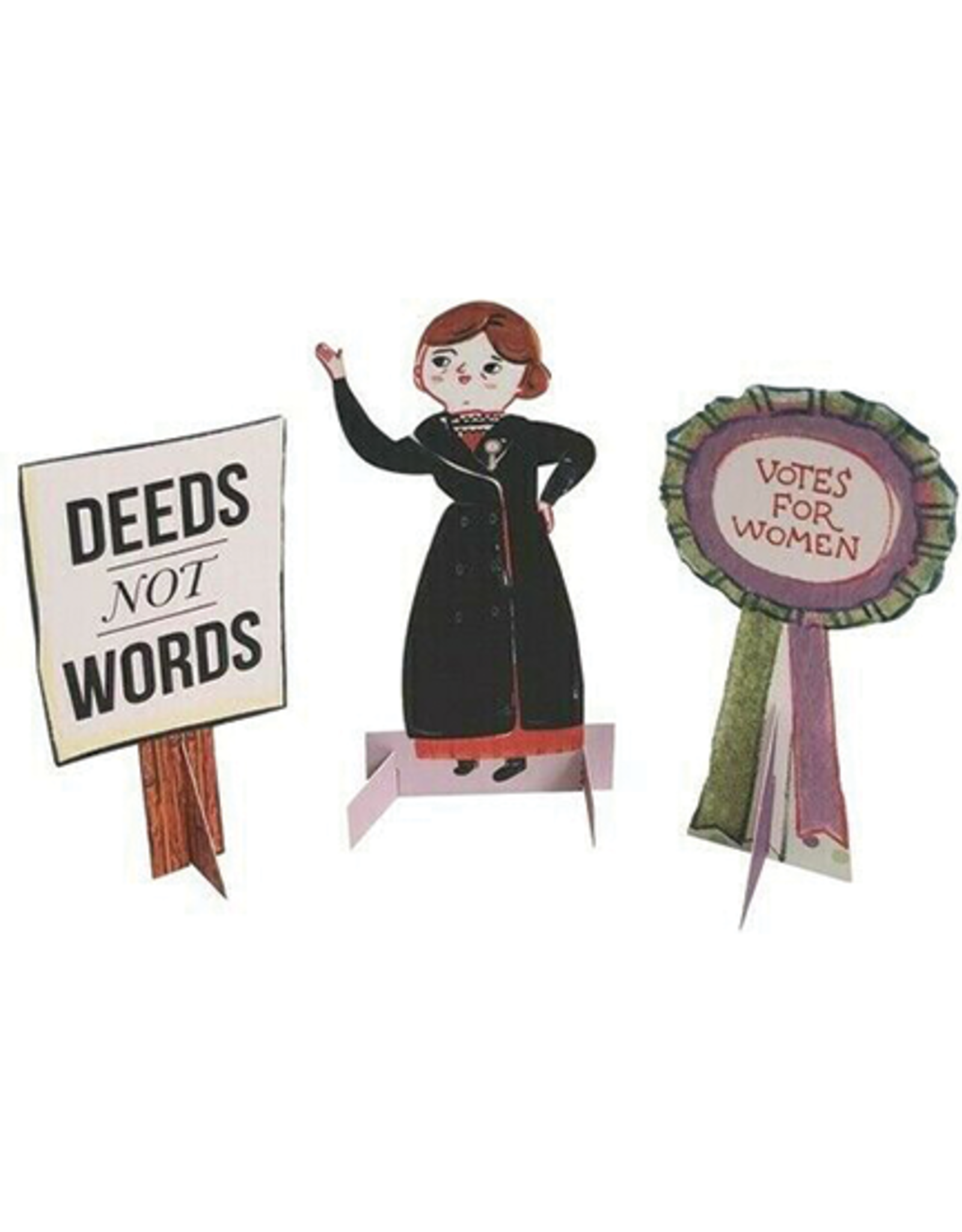 Little People Big Dreams Emmeline Pankhurst Book and Paper Doll Set