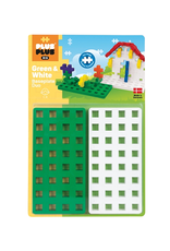 Plus-Plus Plus-Plus BIG Green and White Baseplate Duo