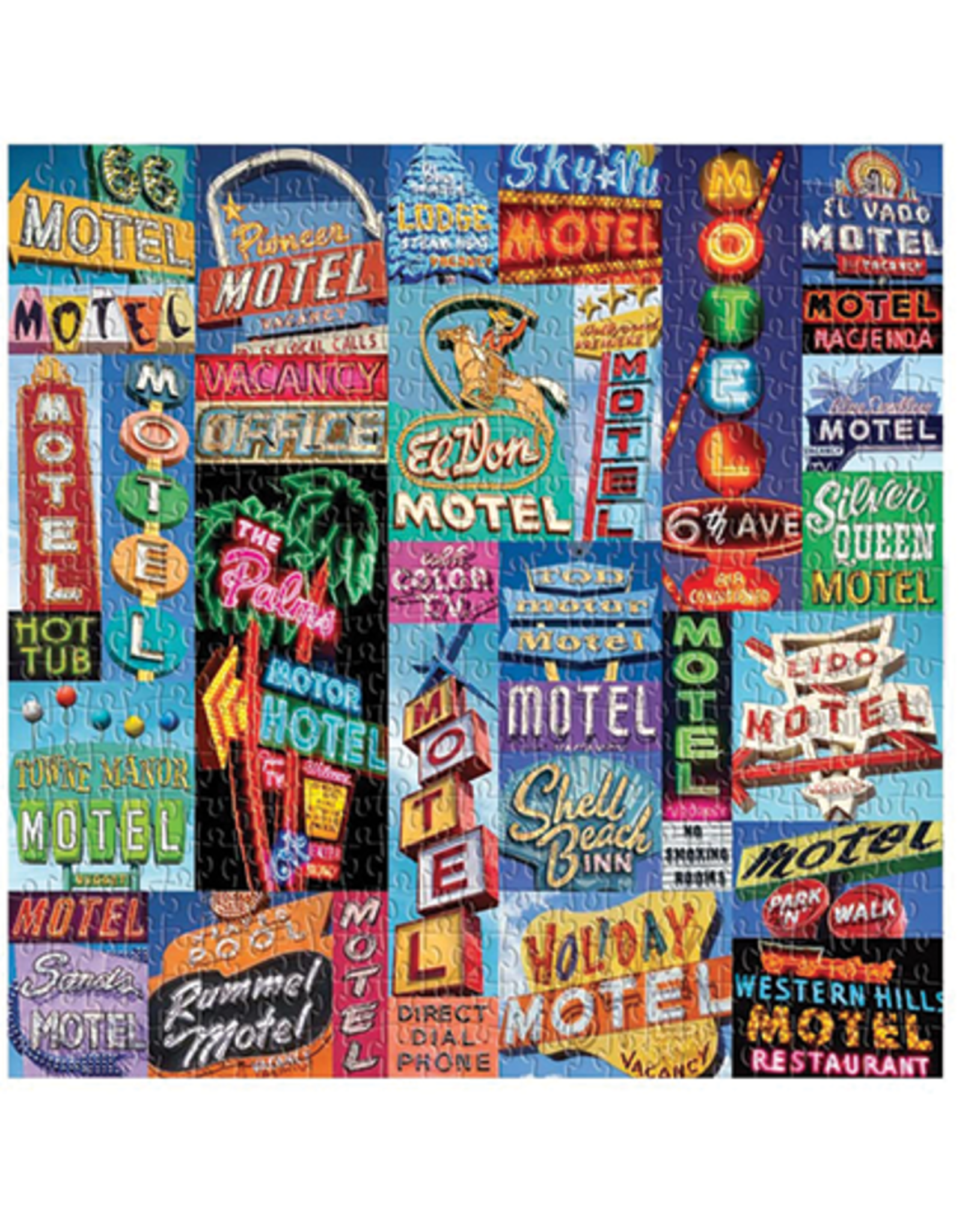 Vintage Motel Signs 500 piece Puzzle