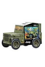 Jeep Army Truck Puzzle in Tin, 550 Pieces