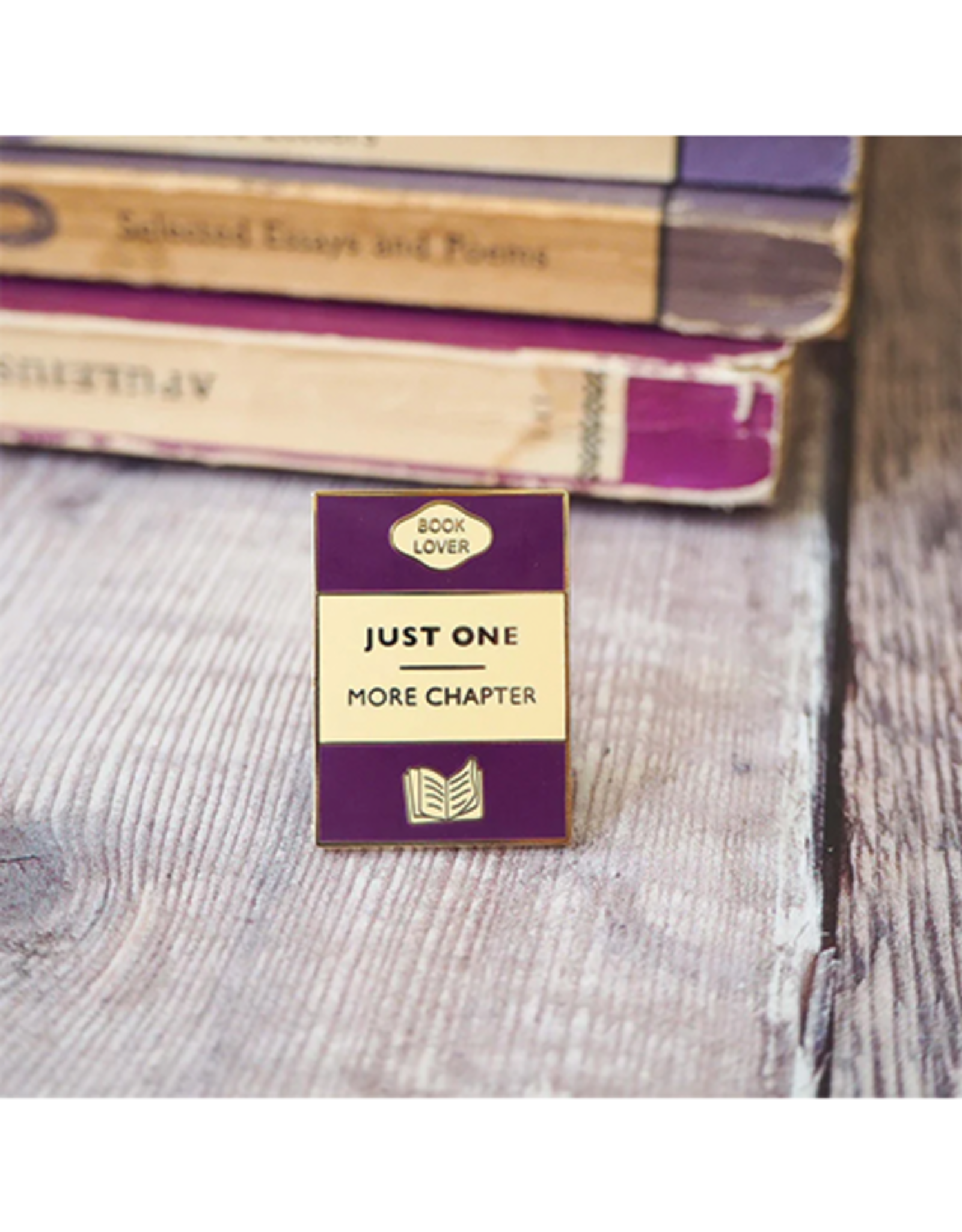 "Just One More Chapter" Enamel Pin