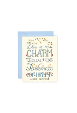 "There is no charm equal to the tenderness of heart" Blank Card