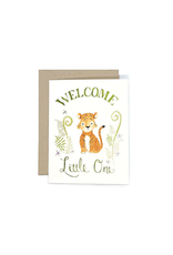 Welcome Little One, Tiger Blank Card