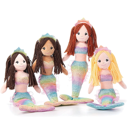 Ruffle Mermaid, 18" Ombre Plush