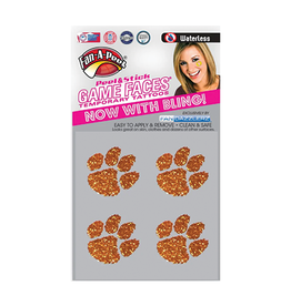 Clemson Game Faces Temporary Tattoo Stickers
