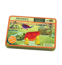 Mudpuppy Dinosaurs Magnetic Build-It Tin