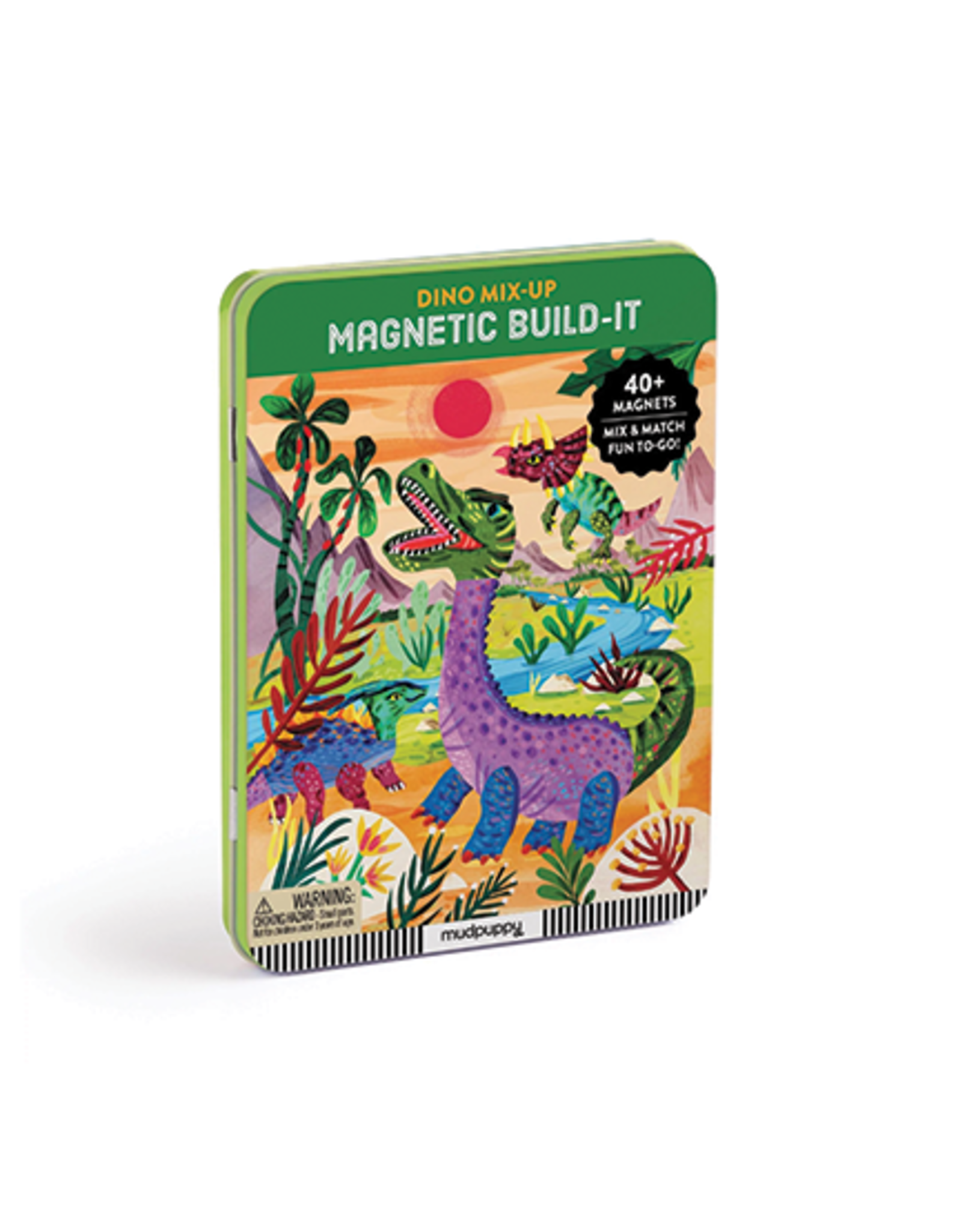 Mudpuppy Dino Mix-Up Magnetic Build-It  (Tin)