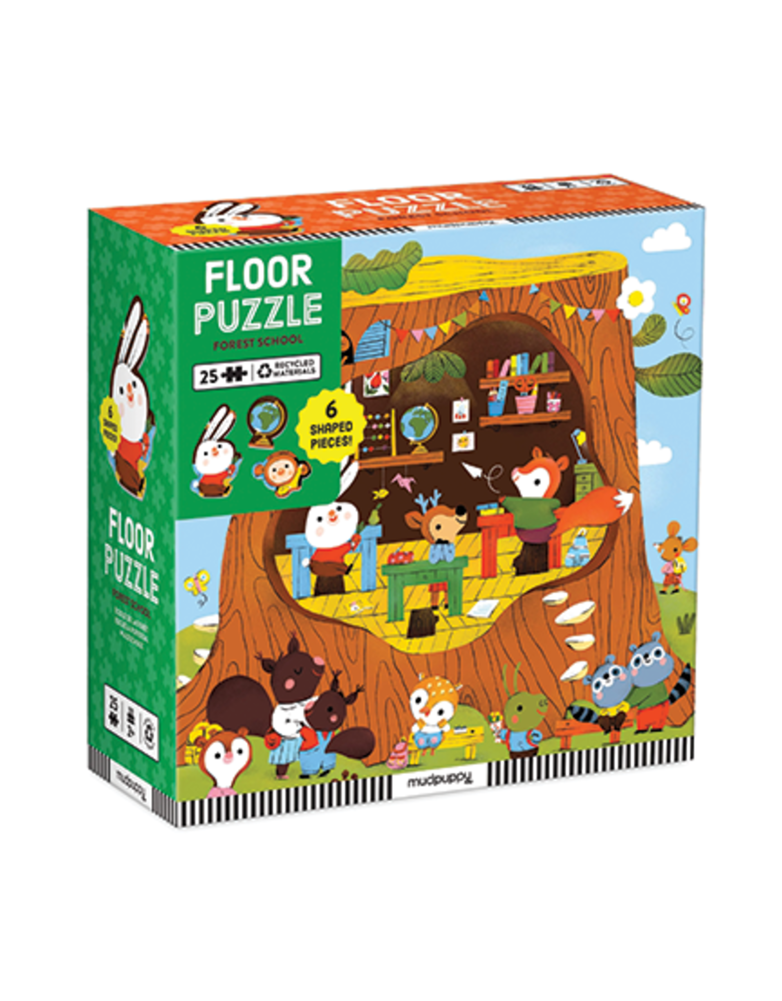 Mudpuppy Forest School Jumbo Floor 25-Piece Puzzle