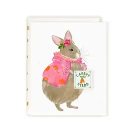 Lady Rabbit Carrot Seeds Blank Card