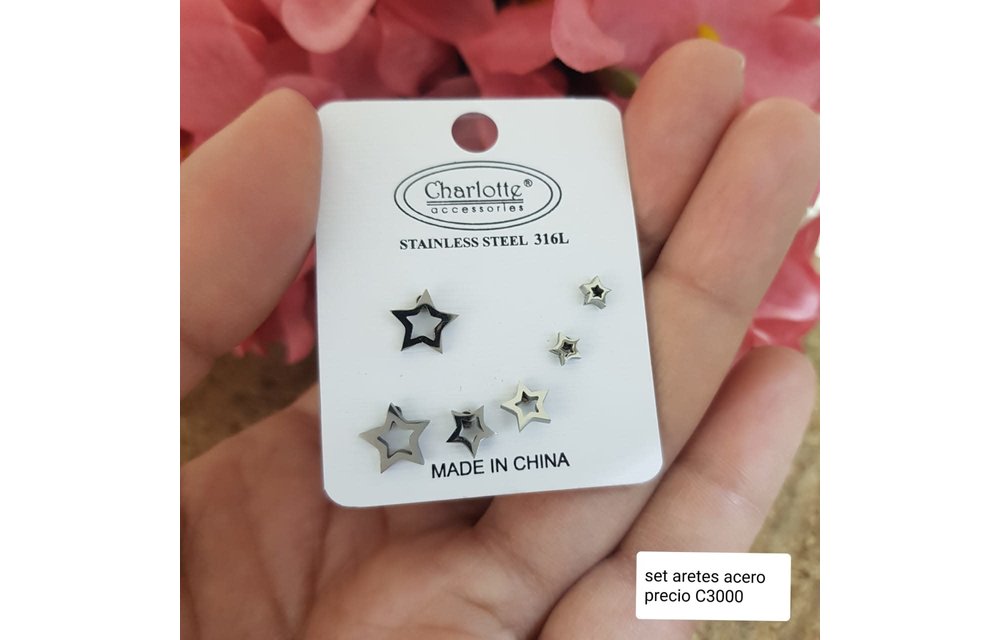 ARETES TRIO ACERO 210000005475
