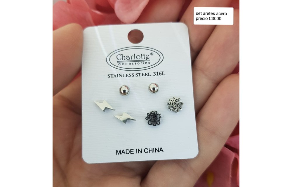 ARETES TRIO ACERO 210000005475