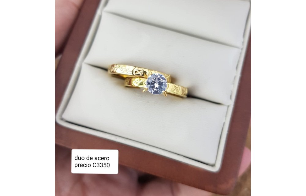 ANILLOS COMPROMISO DUO ACERO 210000003234