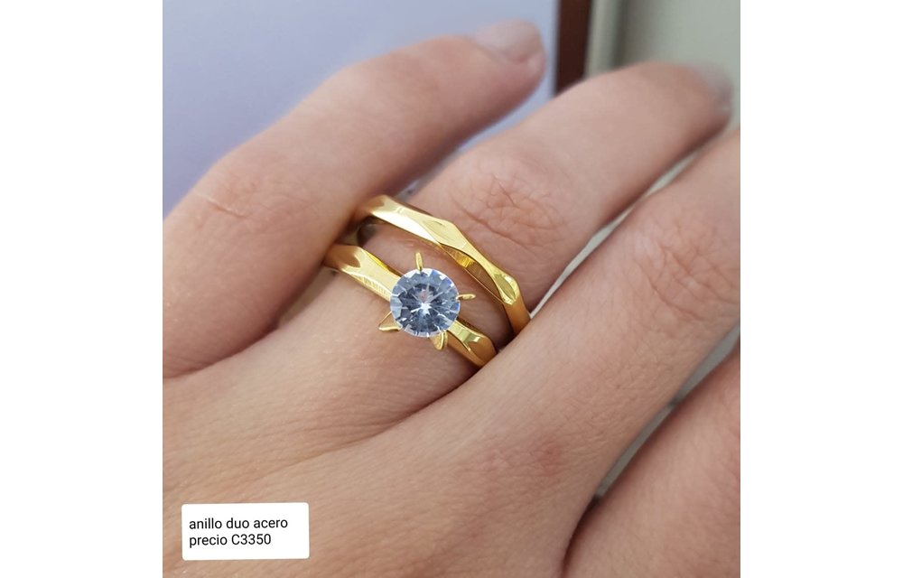 ANILLOS COMPROMISO DUO ACERO 210000003274