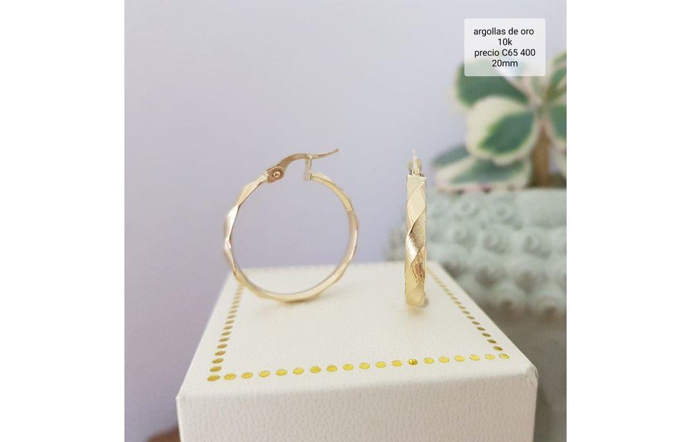 ARGOLLAS 20MM ORO 10K 1.6GR 210000004407