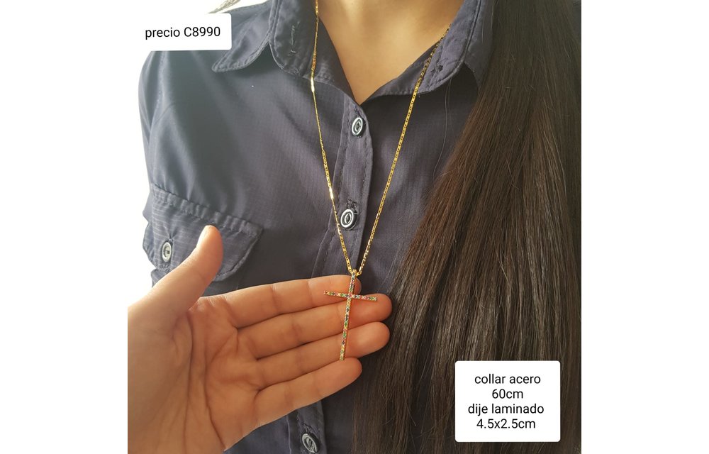 COLLAR CRUZ ACERO 210000007515