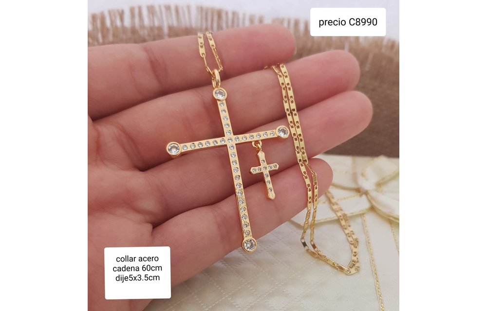 COLLAR CRUZ ACERO 210000007513