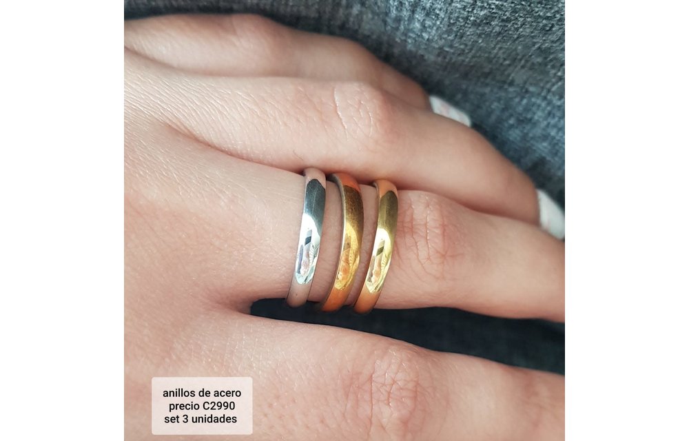 ANILLO TRIPLE ACERO 210000008356