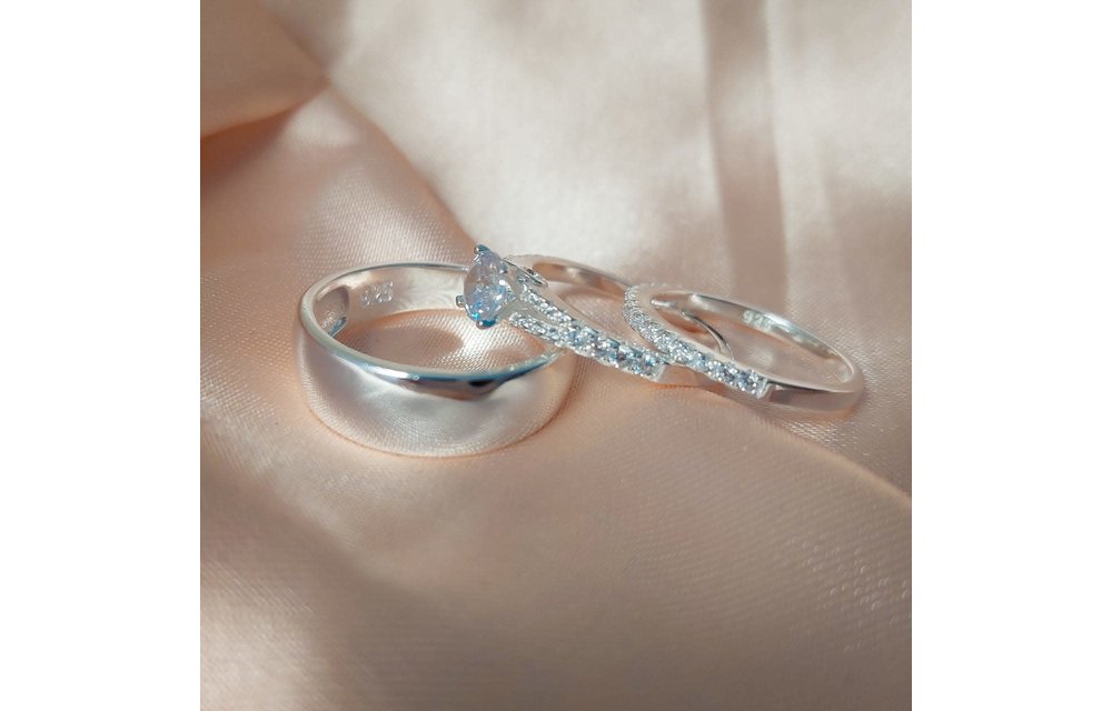 ANILLOS TRIOS MATRIMONIO PLATA 925 210000008157