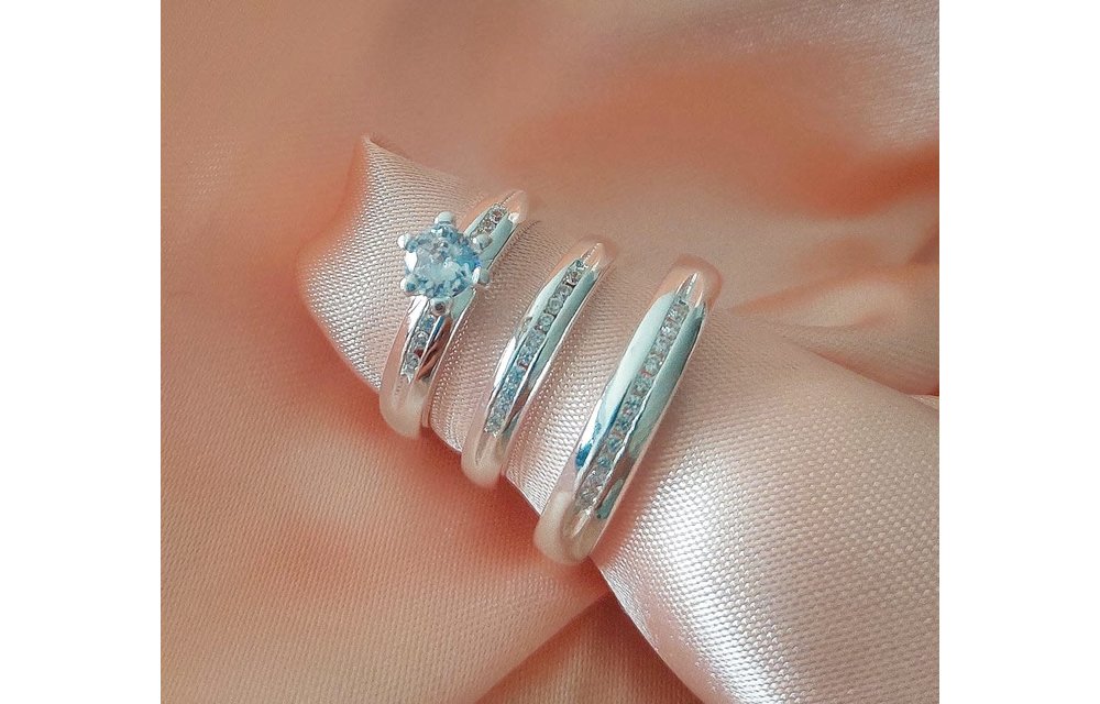 ANILLOS TRIOS MATRIMONIO PLATA 925 210000008159