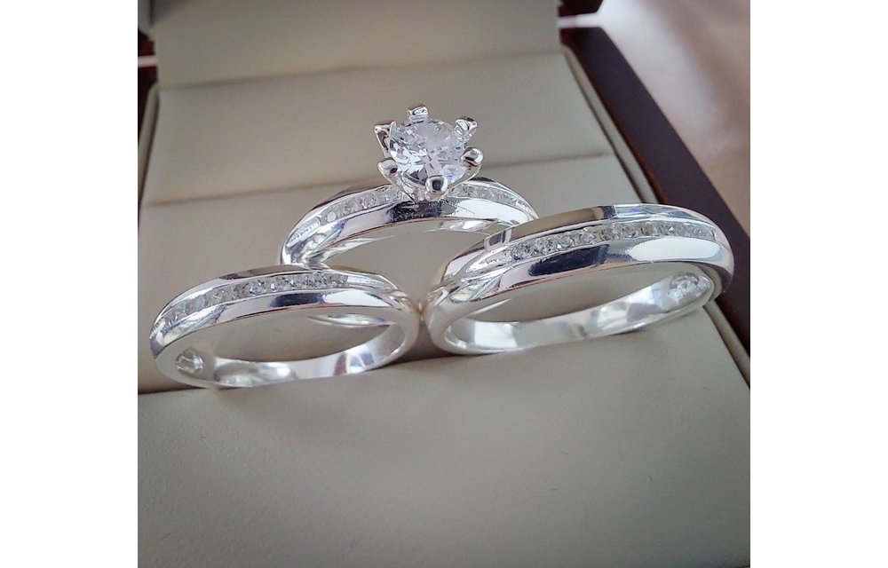 ANILLOS TRIOS MATRIMONIO PLATA 925 210000008159