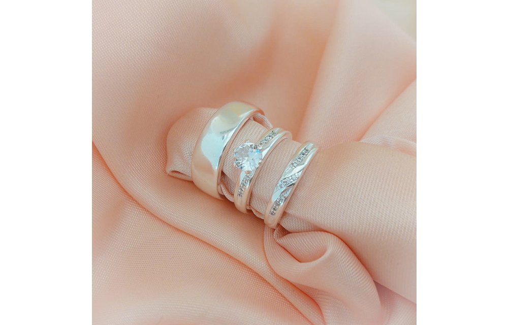 ANILLOS TRIOS MATRIMONIO PLATA 925 210000008165