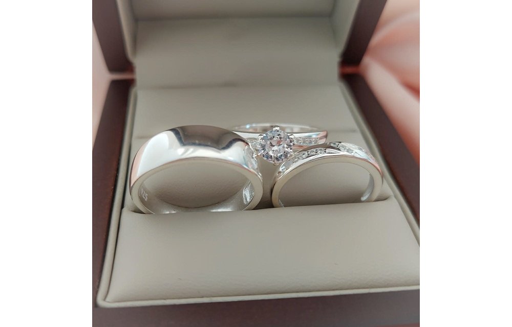 ANILLOS TRIOS MATRIMONIO PLATA 925 210000008165