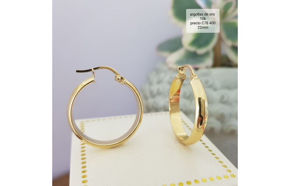ARGOLLAS 22MM ORO 10K 1.44GR 210000004421