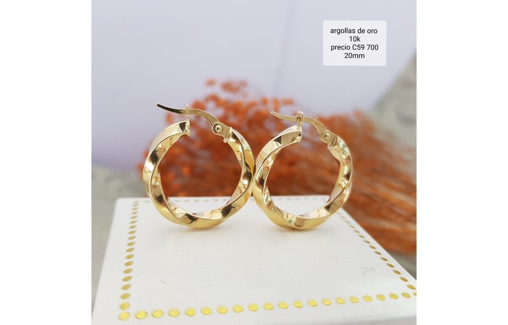 ARGOLLAS 20MM ORO 10K 1.57GR 210000004429