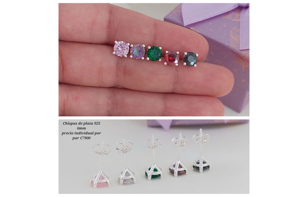 CHISPAS 6MM PLATA 925 210000010280