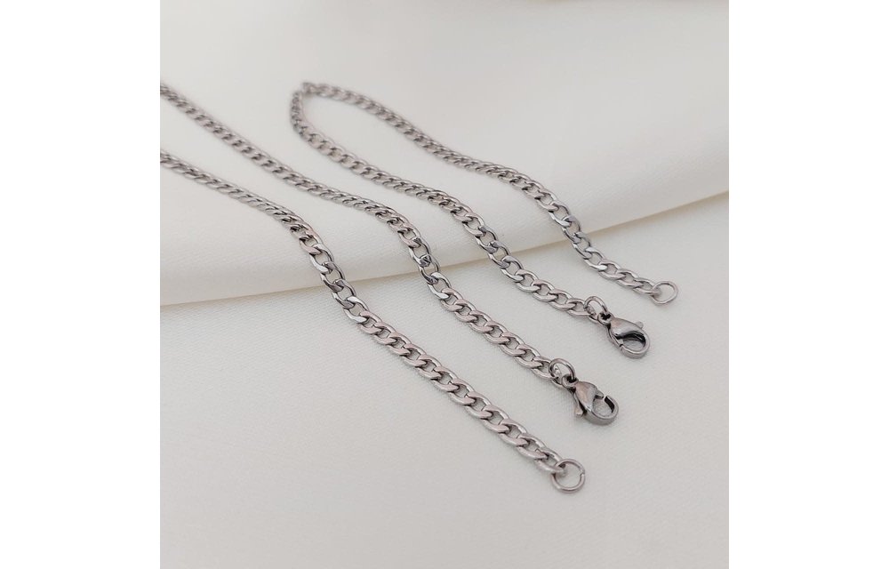 JUEGO CADENA 60CM /PULSERA ACERO 210000009816