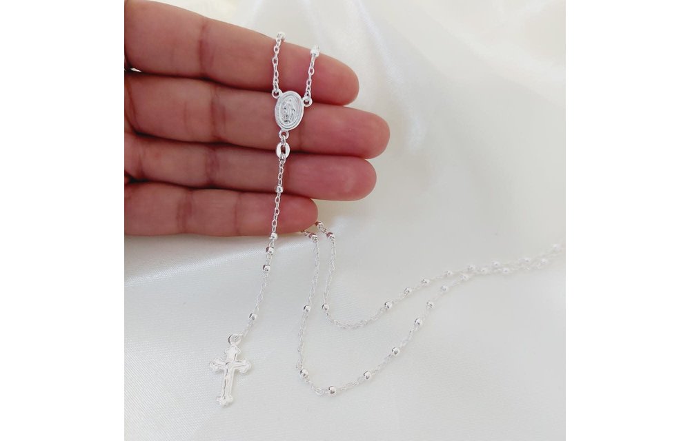 ROSARIO 65CM BOLA 3MM PLATA 925 210000002261