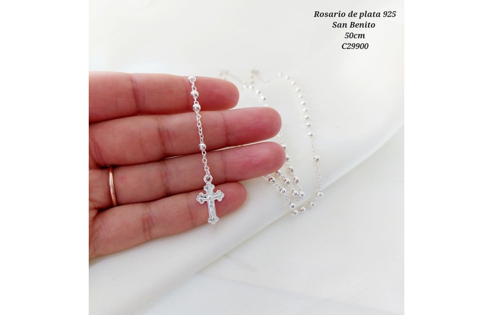 ROSARIO 50CM/3MM SAN BENITO PL925 210000011034