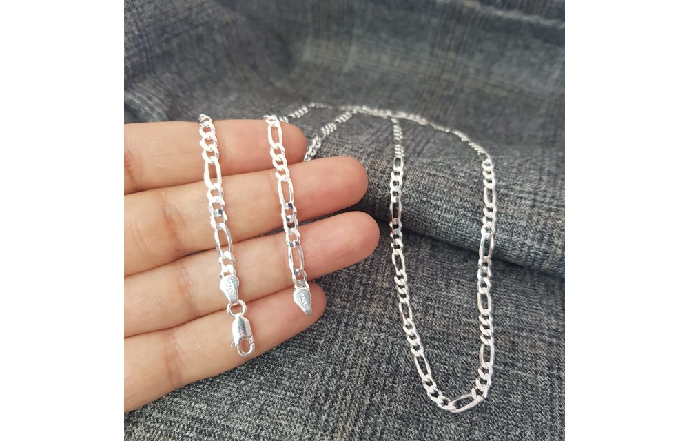 Cadena Figaro 60CM/4MM Plata 925 210000013528