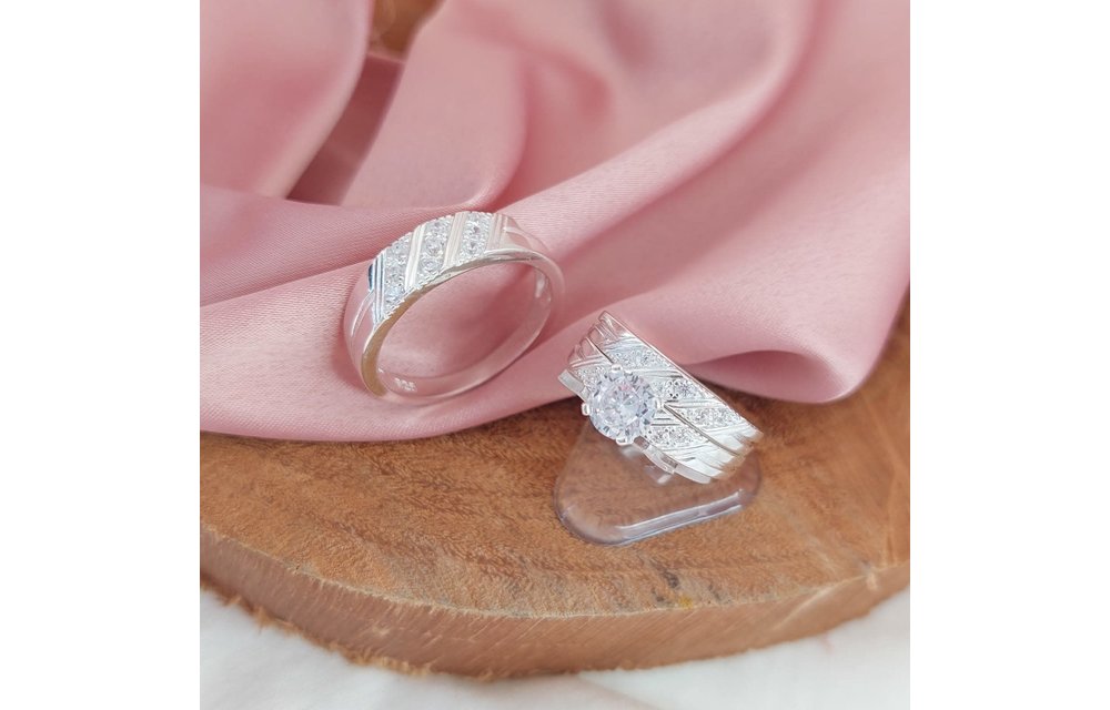 Anillos Trio Matrimonio Plata 925 210000013498